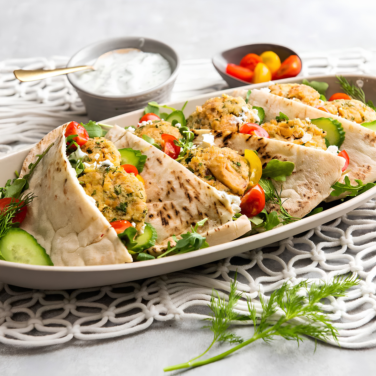 Salmon Pita