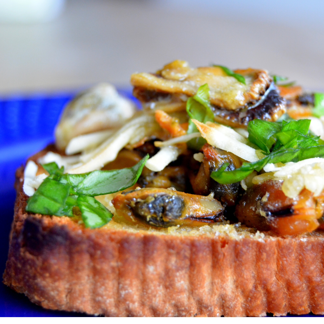 10 pcs • Canned mussels box • Oil with garlic