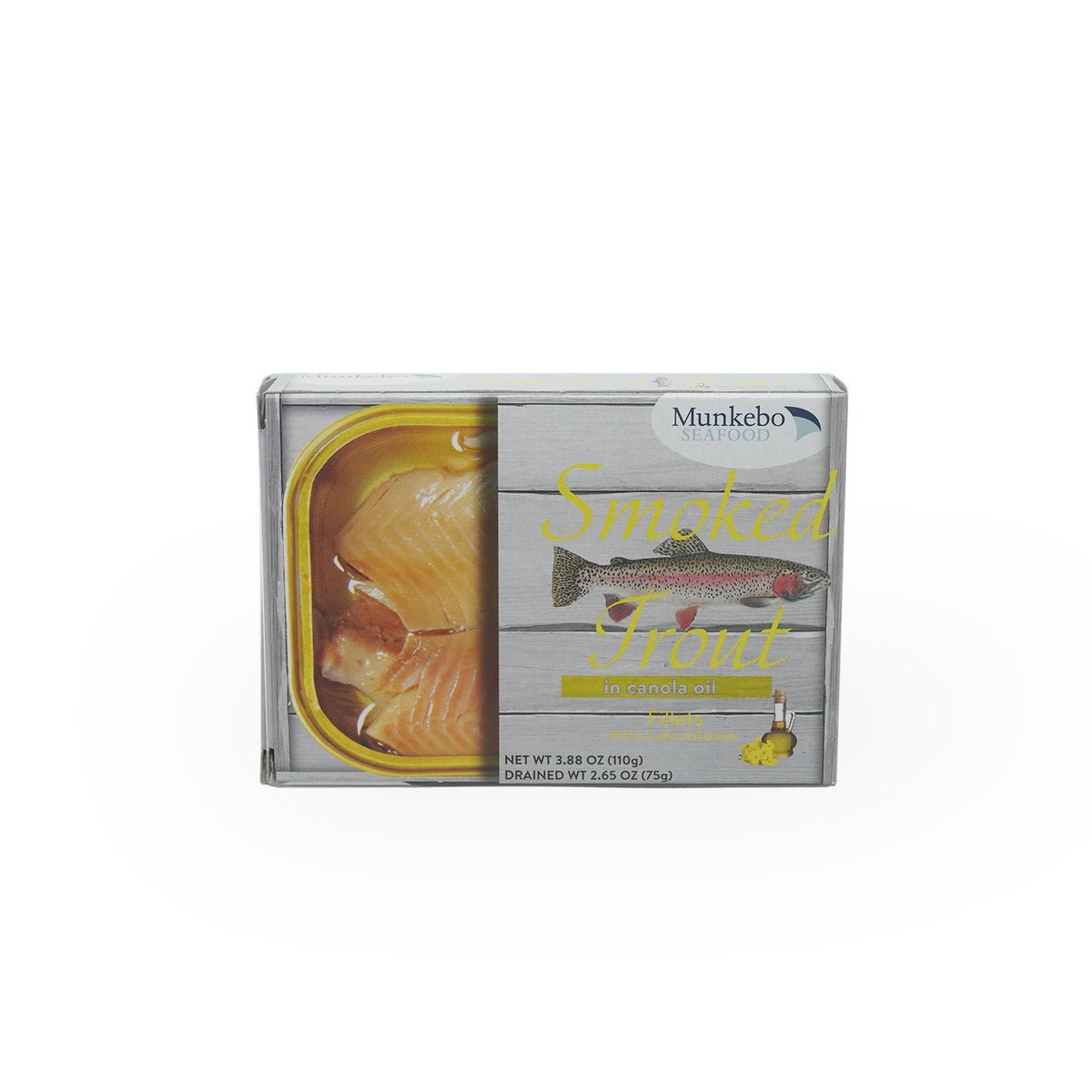 10 pcs • Smoked Trout in Canola Oil